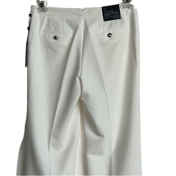 Tommy Hilfiger Ivory Fairfield Trousers Relaxed Fit Size 2 NWT - Picture 9 of 16